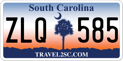 SC license plate ZLQ585