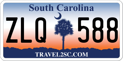 SC license plate ZLQ588