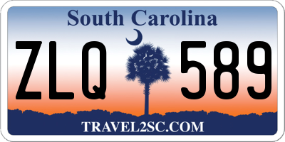 SC license plate ZLQ589