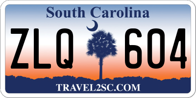 SC license plate ZLQ604