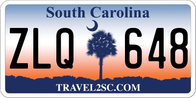 SC license plate ZLQ648