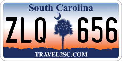 SC license plate ZLQ656
