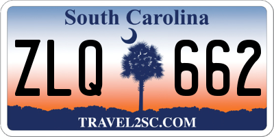 SC license plate ZLQ662