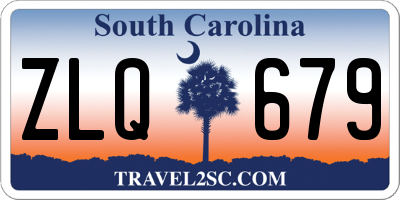 SC license plate ZLQ679