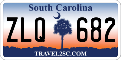 SC license plate ZLQ682