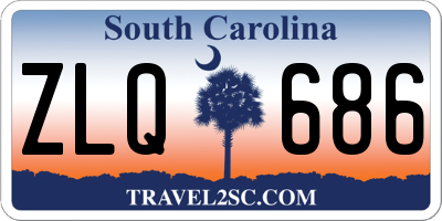 SC license plate ZLQ686
