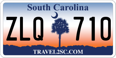 SC license plate ZLQ710