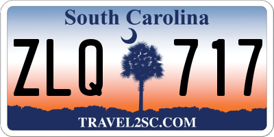 SC license plate ZLQ717