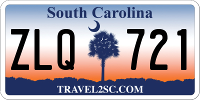 SC license plate ZLQ721