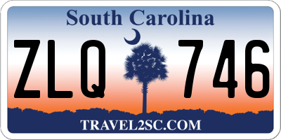 SC license plate ZLQ746