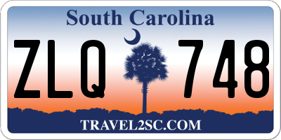 SC license plate ZLQ748