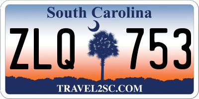 SC license plate ZLQ753