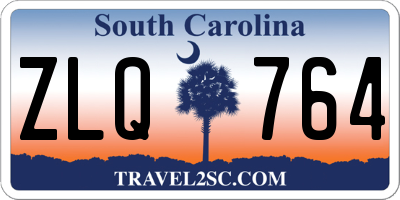 SC license plate ZLQ764
