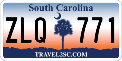SC license plate ZLQ771
