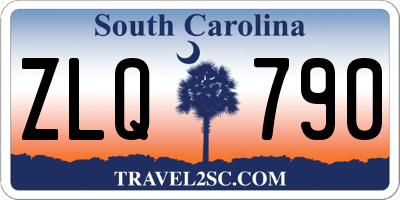 SC license plate ZLQ790