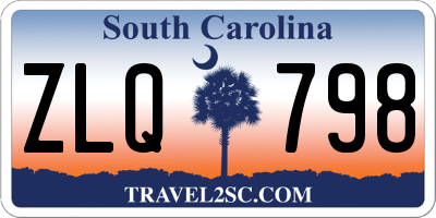 SC license plate ZLQ798