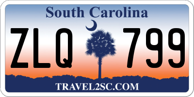 SC license plate ZLQ799