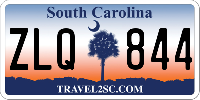 SC license plate ZLQ844