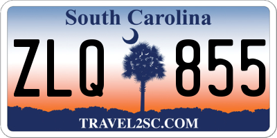 SC license plate ZLQ855