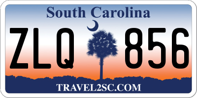 SC license plate ZLQ856