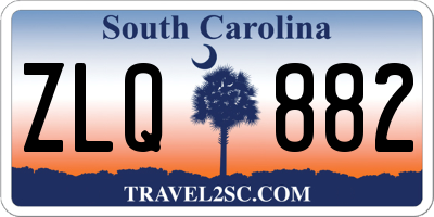 SC license plate ZLQ882