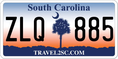 SC license plate ZLQ885