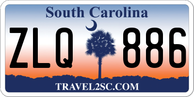 SC license plate ZLQ886