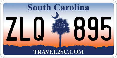 SC license plate ZLQ895