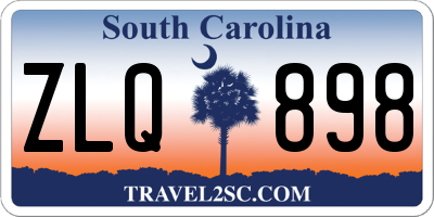 SC license plate ZLQ898
