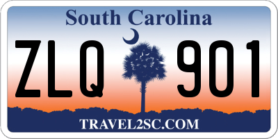 SC license plate ZLQ901