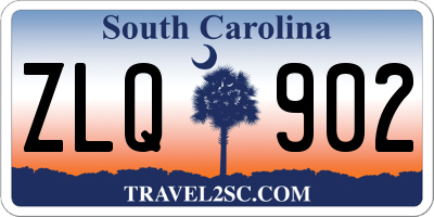 SC license plate ZLQ902