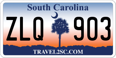 SC license plate ZLQ903