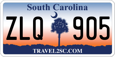 SC license plate ZLQ905