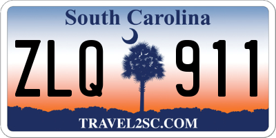 SC license plate ZLQ911