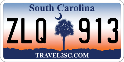 SC license plate ZLQ913