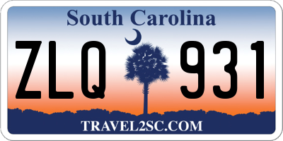 SC license plate ZLQ931