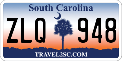 SC license plate ZLQ948