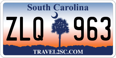 SC license plate ZLQ963