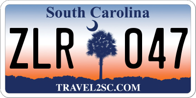 SC license plate ZLR047
