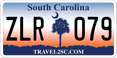 SC license plate ZLR079