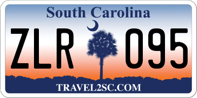 SC license plate ZLR095