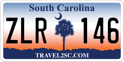 SC license plate ZLR146