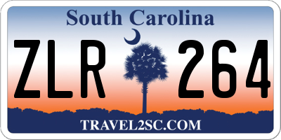 SC license plate ZLR264