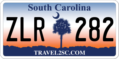 SC license plate ZLR282