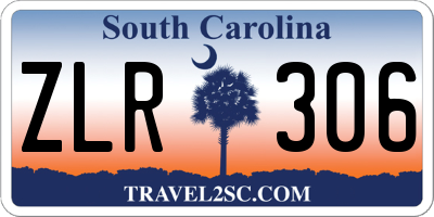 SC license plate ZLR306