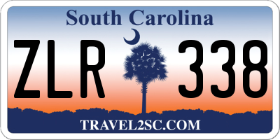 SC license plate ZLR338