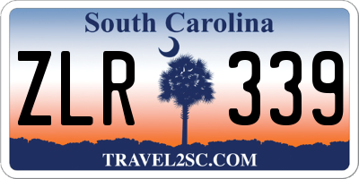 SC license plate ZLR339
