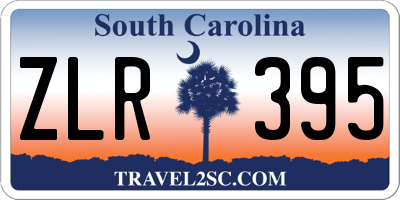 SC license plate ZLR395