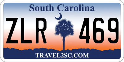 SC license plate ZLR469