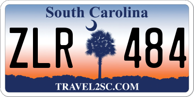 SC license plate ZLR484